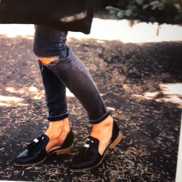 Black suede type tassel loafer NWOT-Never worn 8.5 - Picture 5 of 7